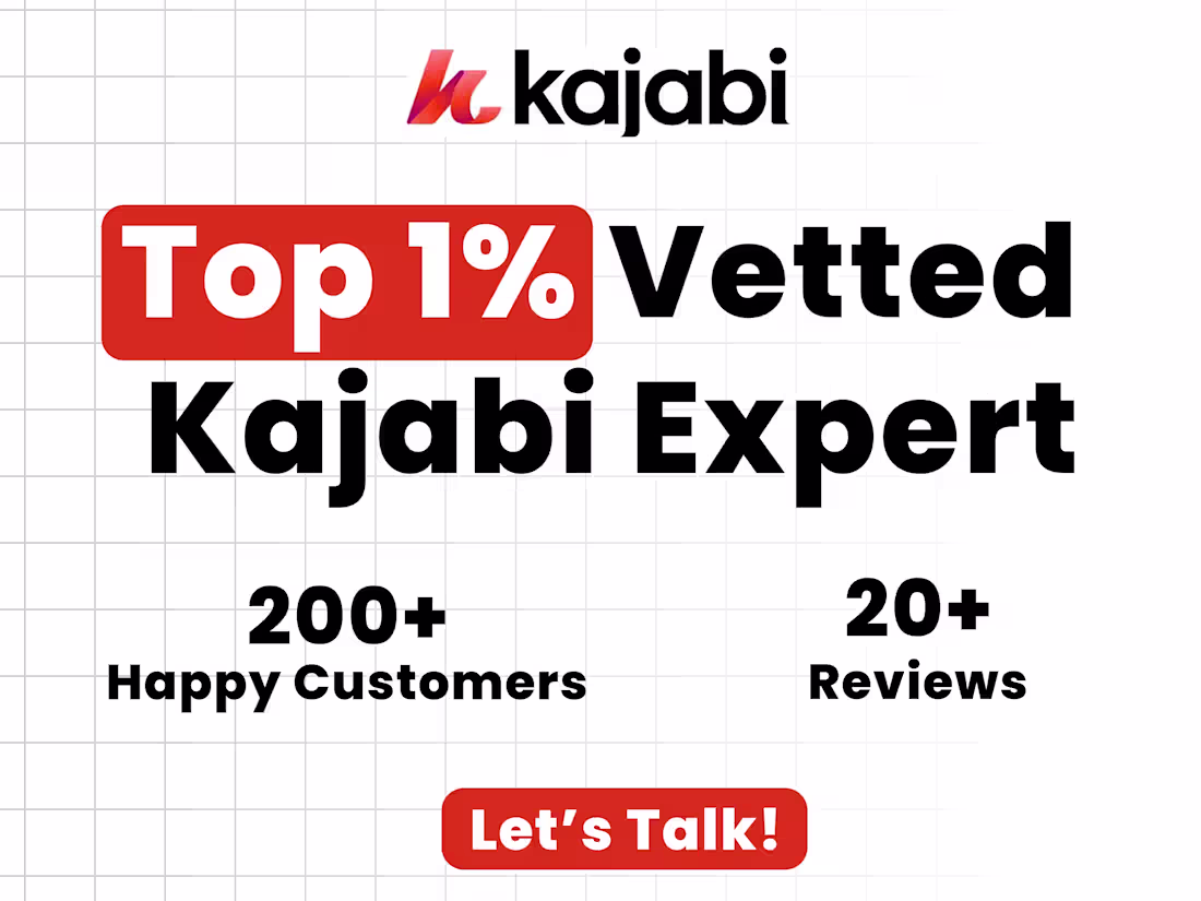 Cover image for Kajabi Services: Design, Migration & Marketing