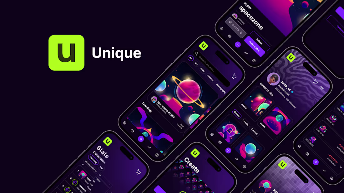 Cover image for [UI/UX/Brand] 🌠 Unique Mobile App 