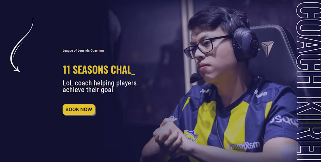 Cover image for League of Legends Coaching website for Kirei - Kirei.gg