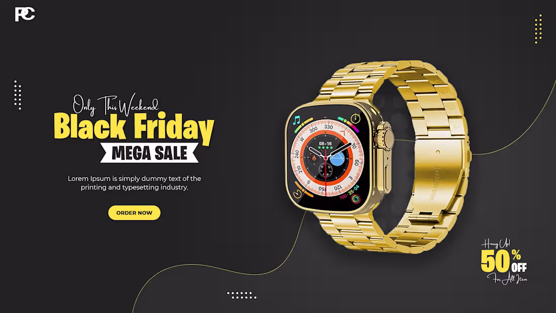 Cover image for Smart Watch Banner Design