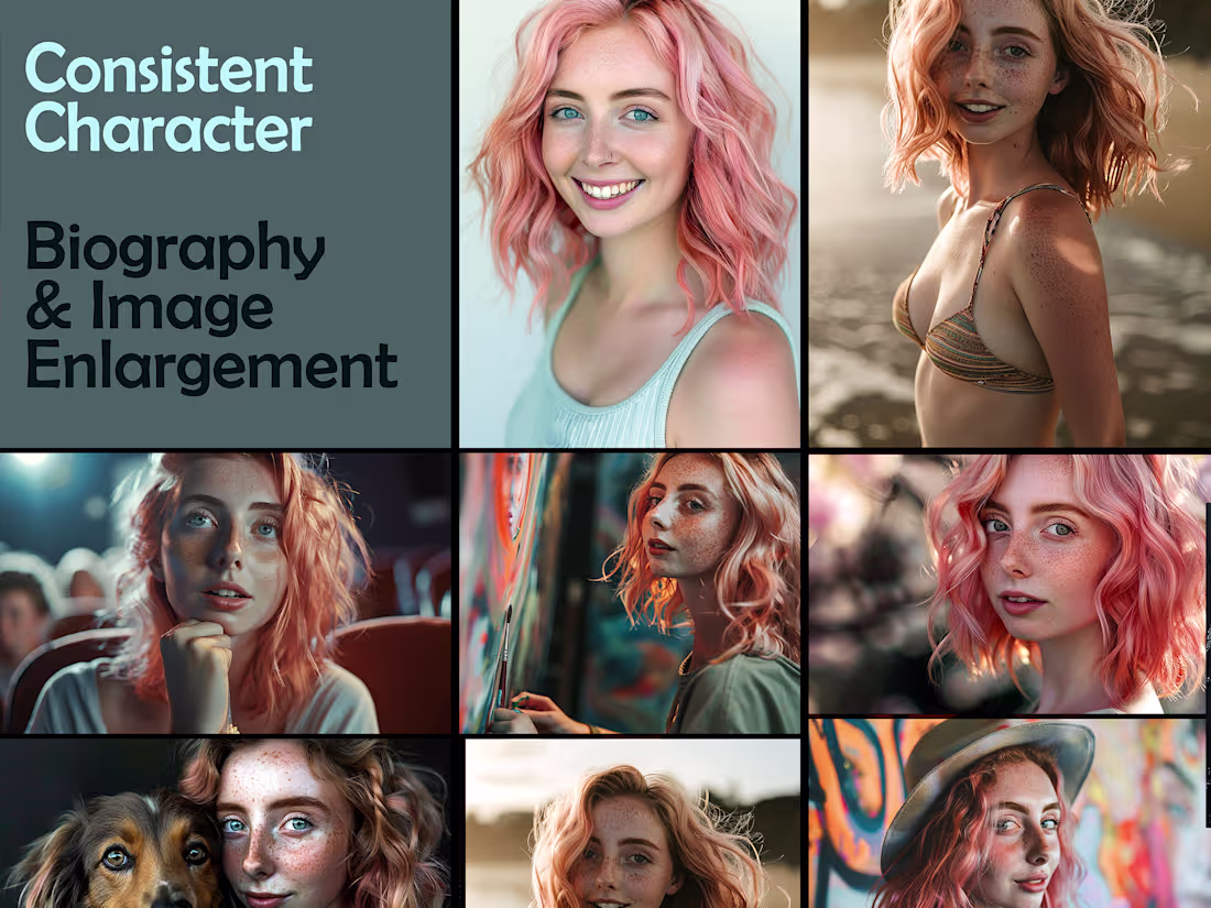 Cover image for Midjourney AI Consistent Characters-Instagram Influencer-Poster
