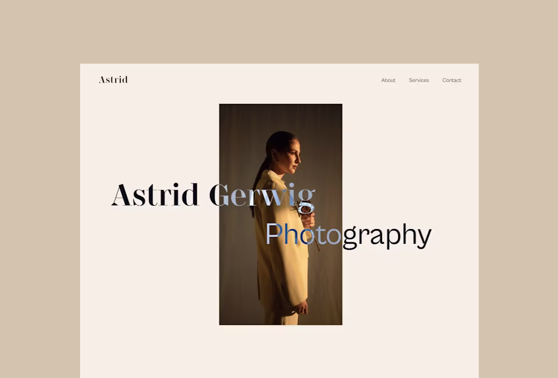 Cover image for "Astrid" Framer Portfolio Template