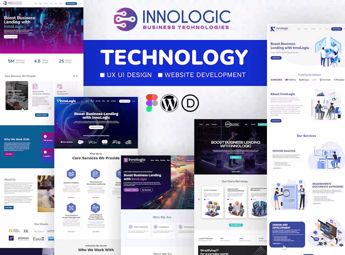 Cover image for InnoLogic Website UI/UX Design & CMS Development