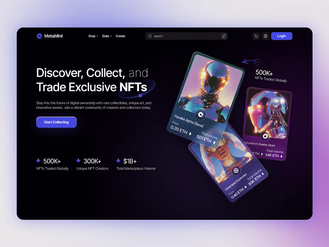 Cover image for MetaMint - Where Digital Art Meets Infinite Possibilities