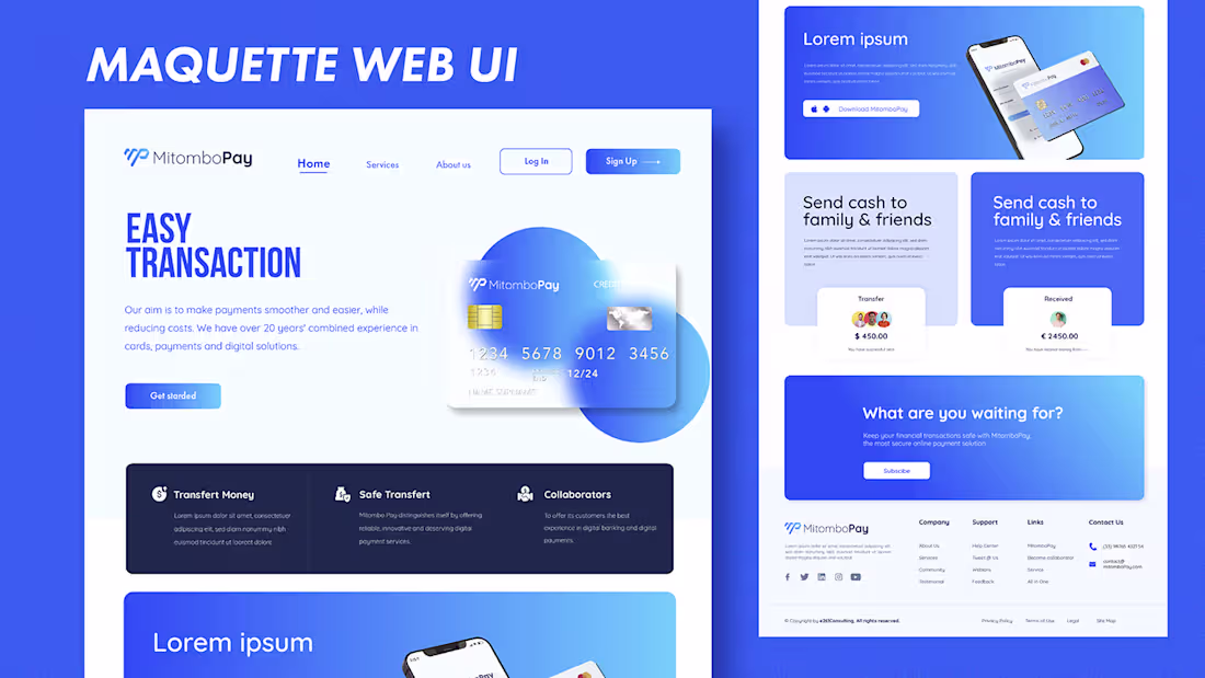 Cover image for UI Design (MitomboPay) :: Behance