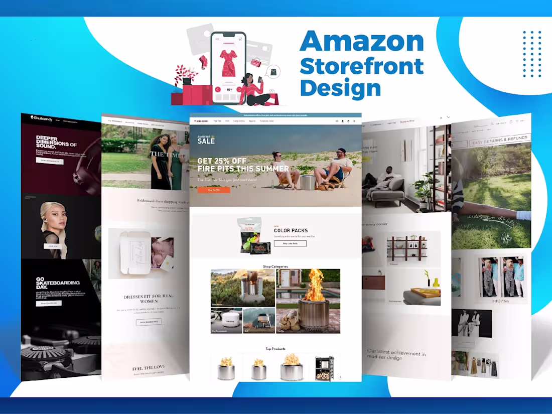 Cover image for I will develop amazon brand store and storefront design for you