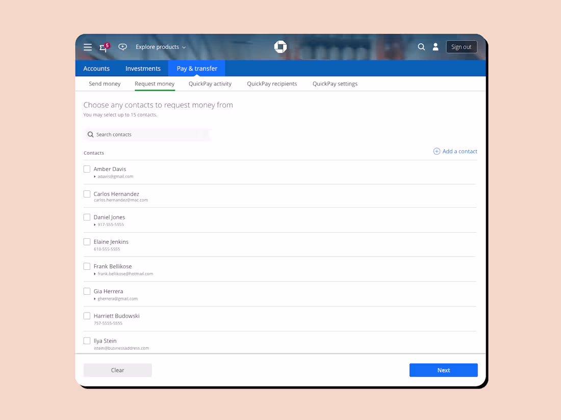 Cover image for Chase.com and Zelle
