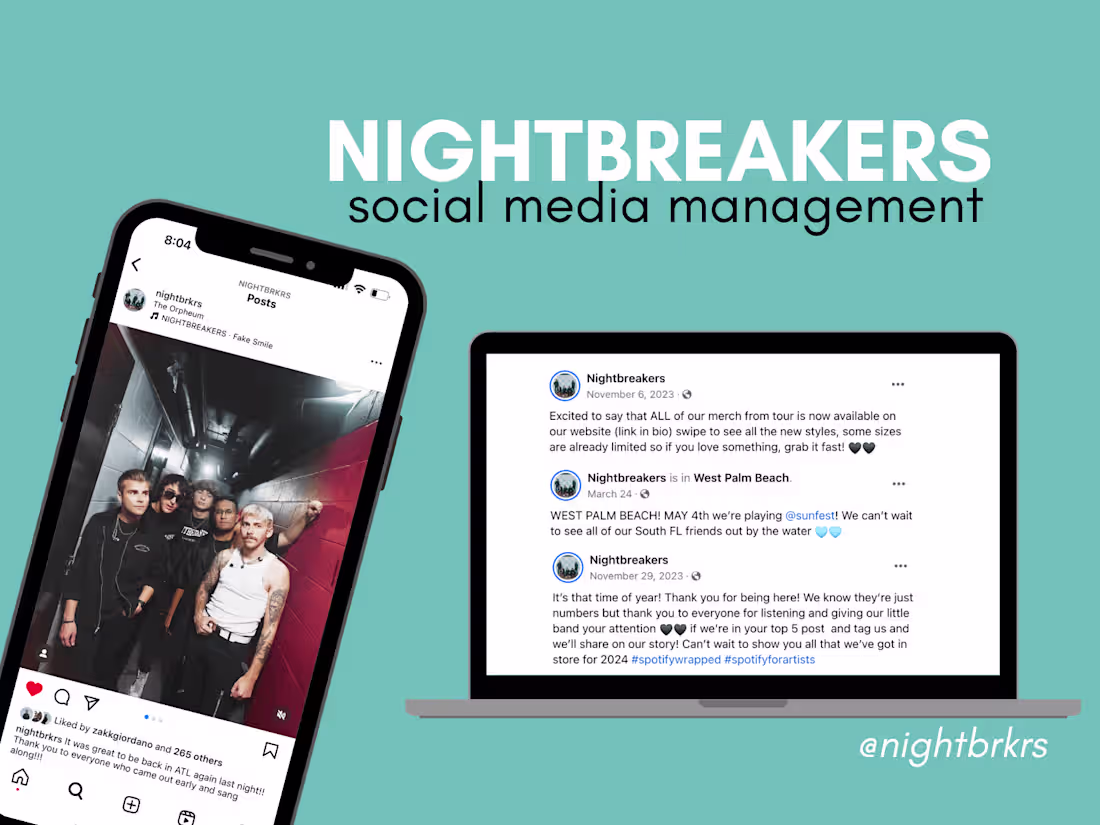 Cover image for NIGHTBREAKERS Social Media Management