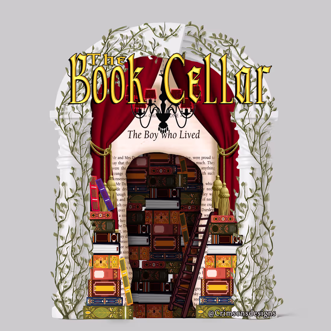 Cover image for Sticker designs for local book shop