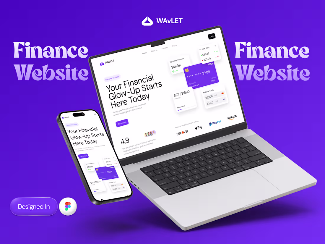 Cover image for Finance Website Design — Modern & User-Friendly UI