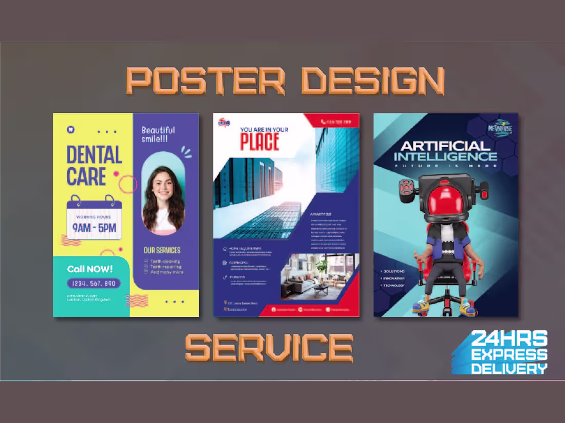 Cover image for I will design a creative and futuristic poster for you 