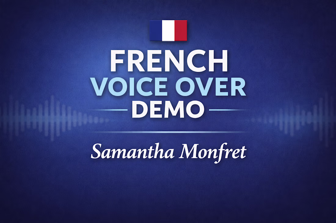 Cover image for French voice over demo with