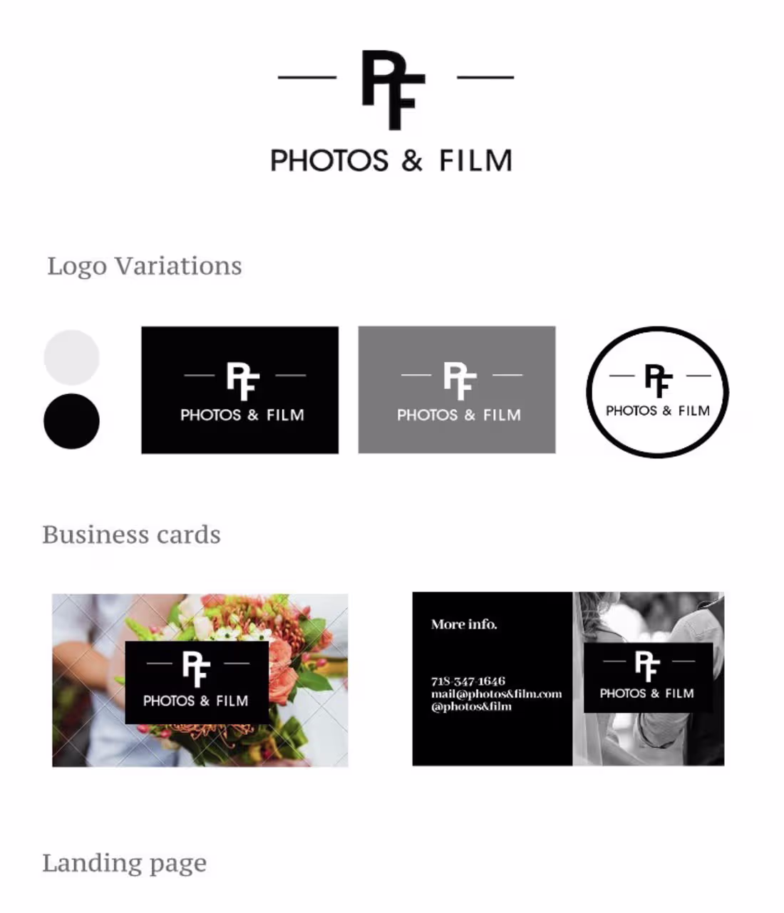 Cover image for Photos & Film Logo and Website :: Behance