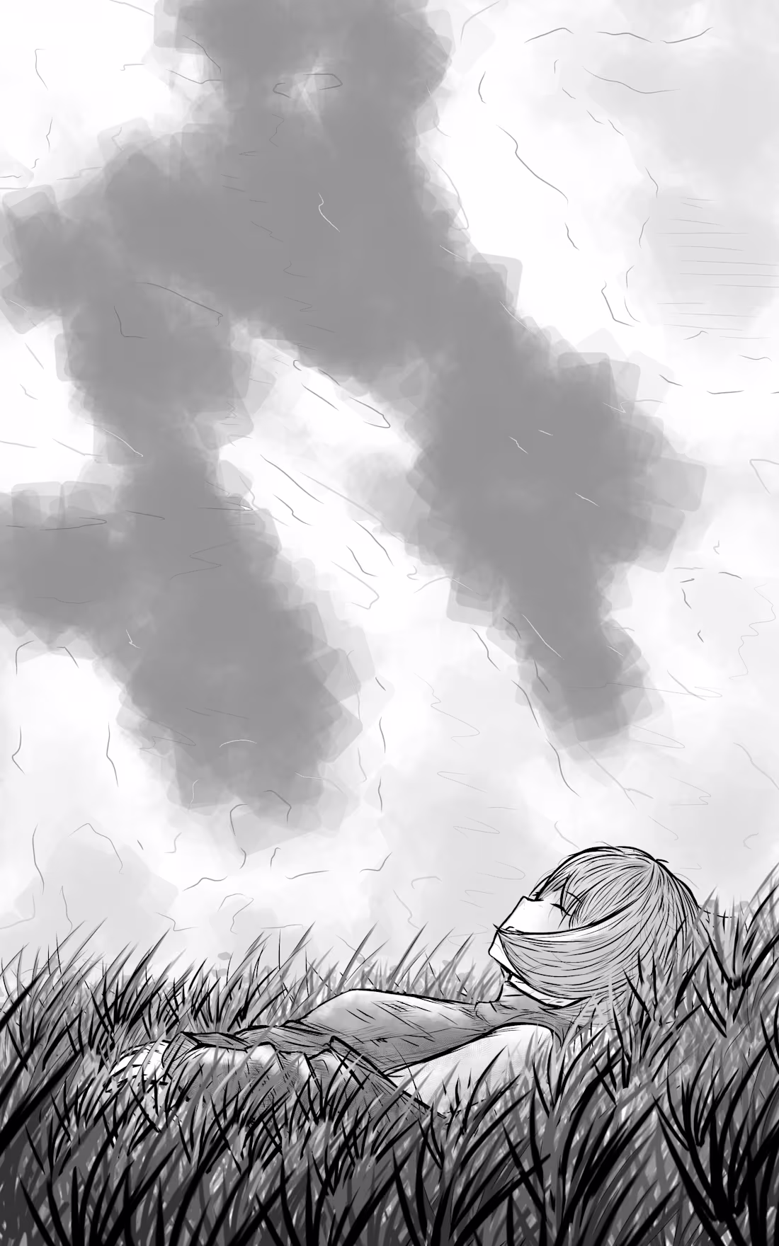 Cover image for Where we lie manga illustration 