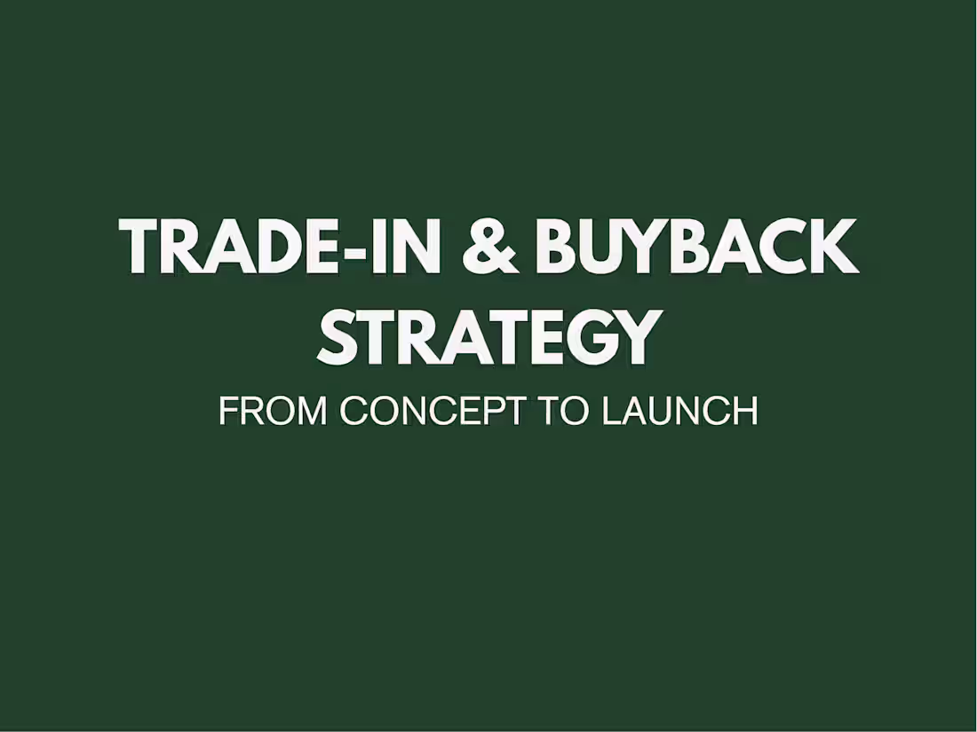 Cover image for Designed and implemented two trade-in