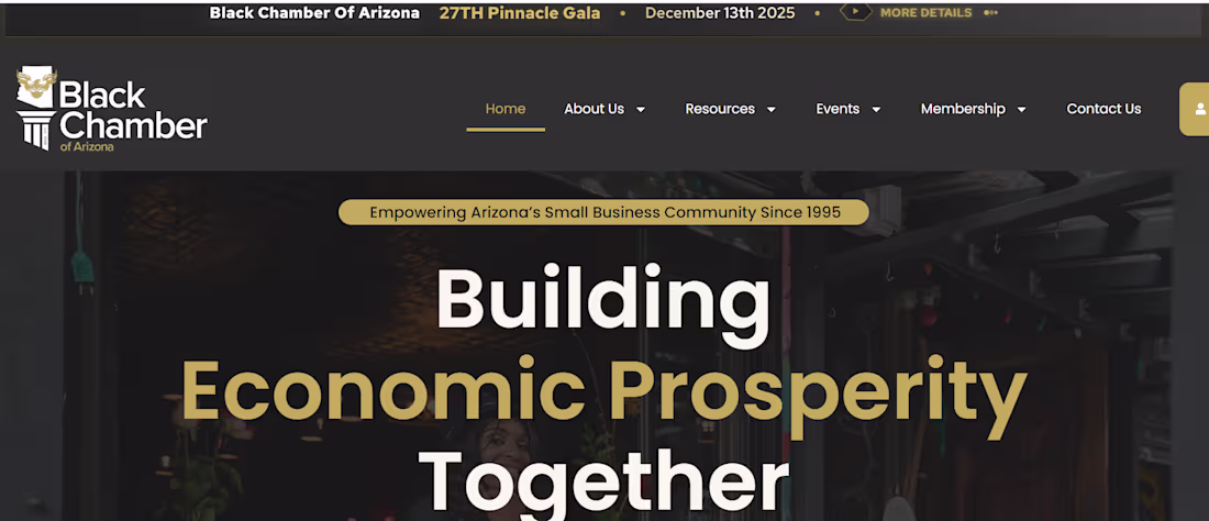 Cover image for Black Chamber Of Arizona Wordpress Website Revamp
