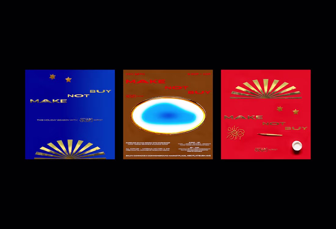 Cover image for MAKE NOT BUY: A Holiday Campaign by Sola Market :: Behance