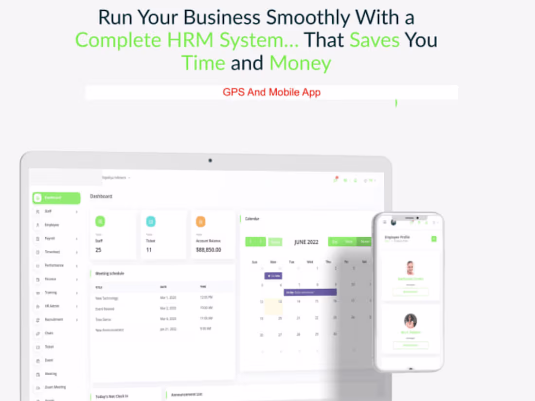 Cover image for HRMS System with mobile app 
