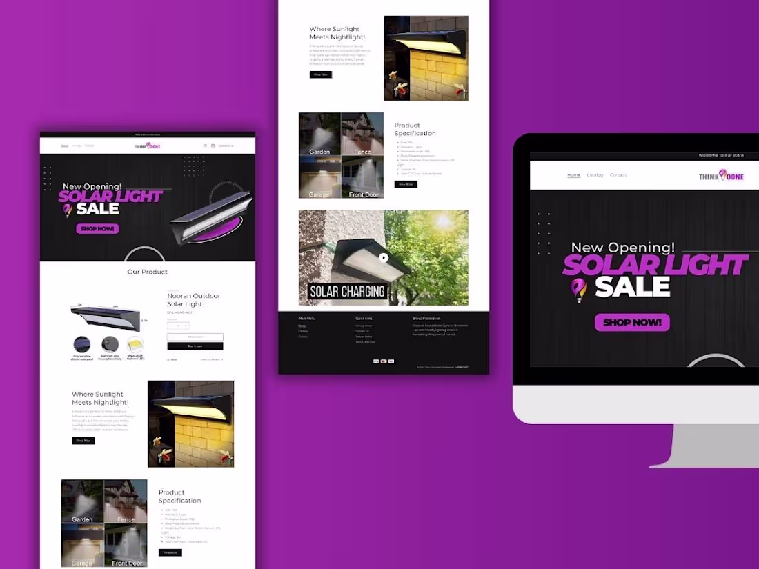 Cover image for Thinko One full website development