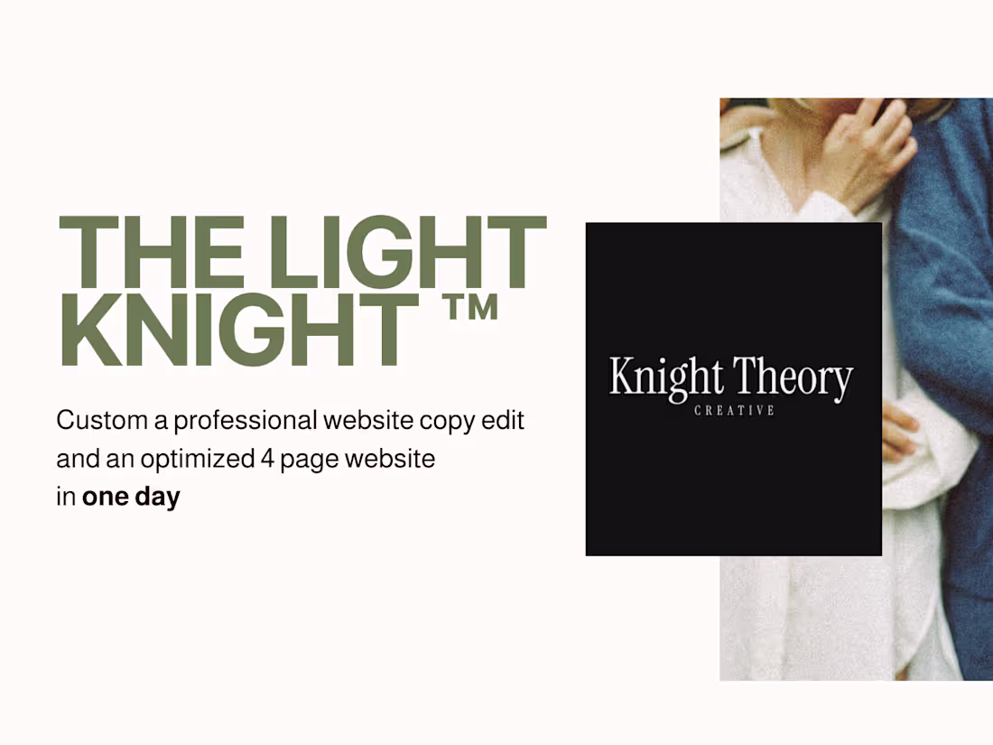 Cover image for The Light Knight™️ - Website In A Day Sprint