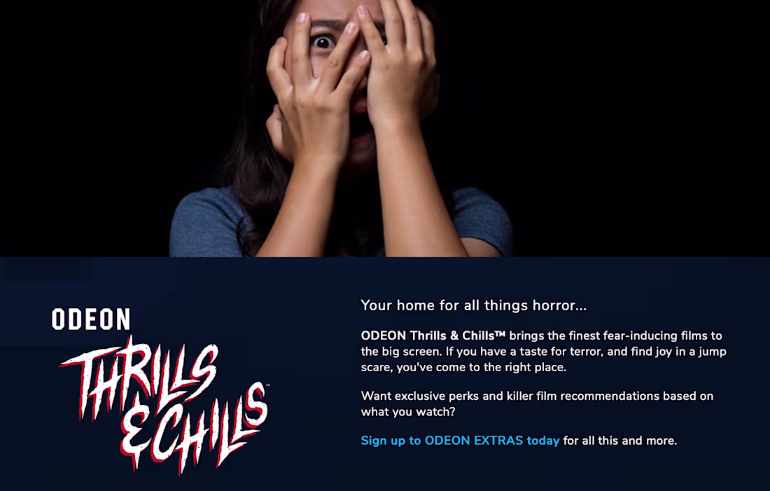 Cover image for Thrills & Chills Horror Series for ODEON