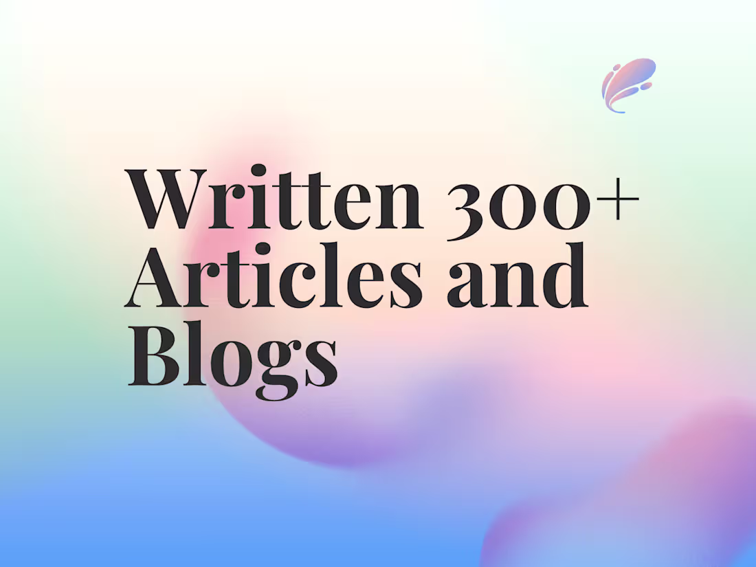 Cover image for Diverse Blog and Article Writing