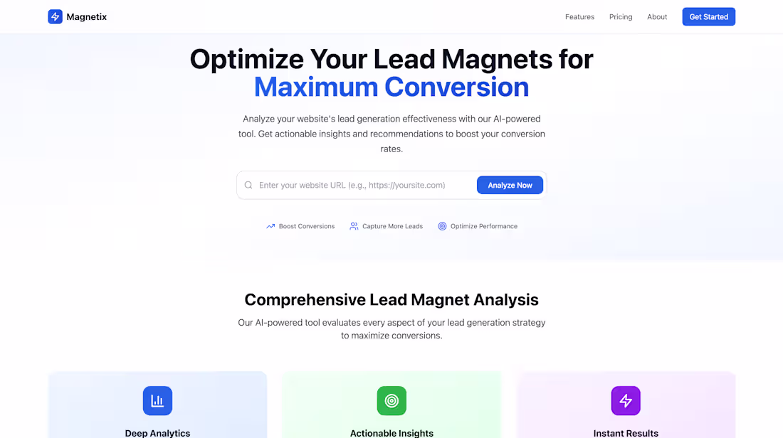 Cover image for Magnetix - AI-Powered Lead Scoring Tool Development