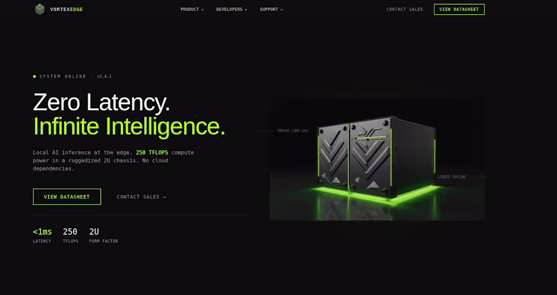 Cover image for Vortex Edge was designed to reflect a belief that the future...