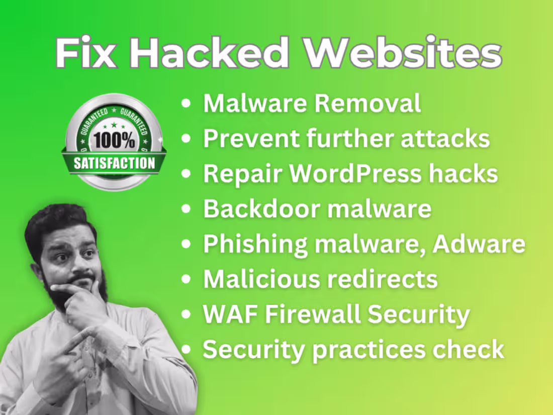 Cover image for Fix Hacked websites, WordPress Malware Removal with Security