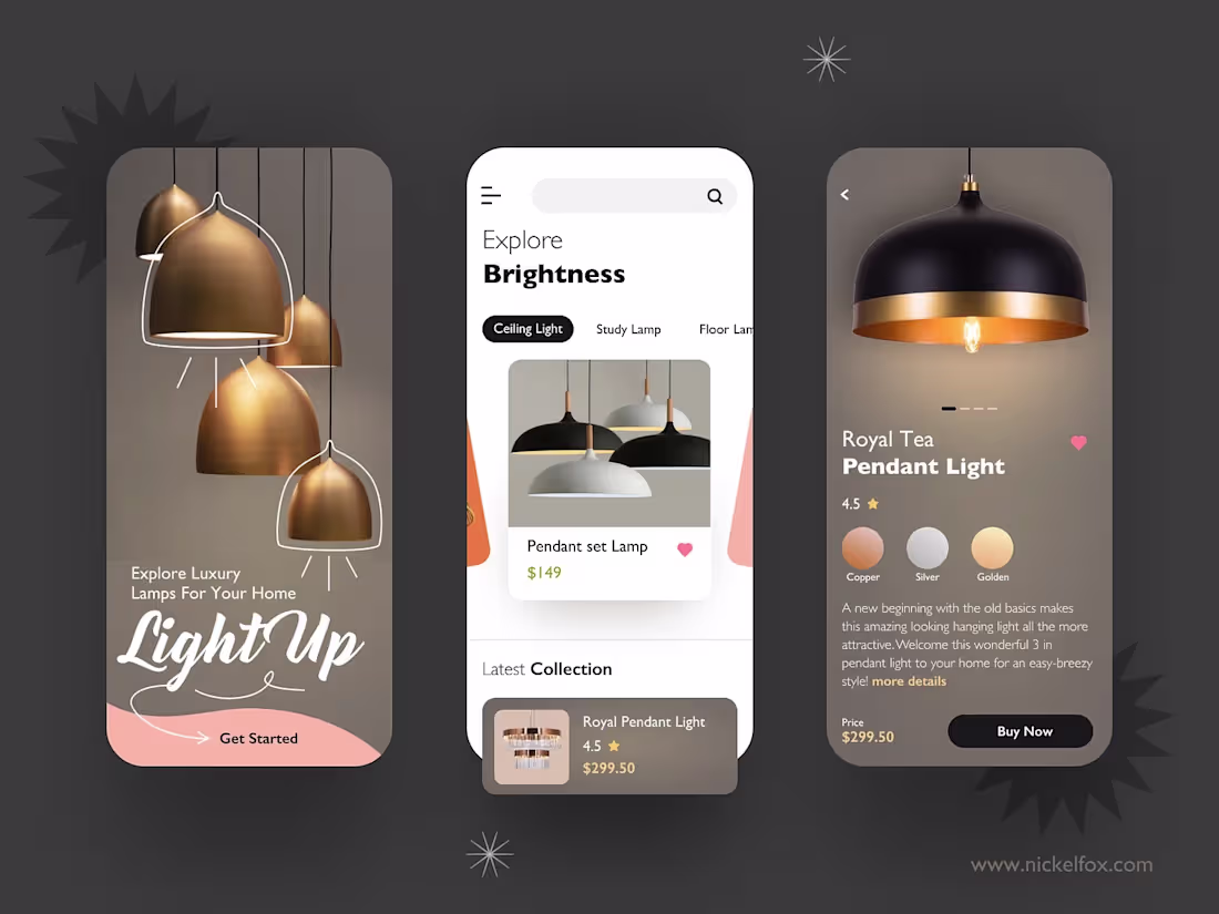 Cover image for Enlightened Shopping App for Stylish Lamps