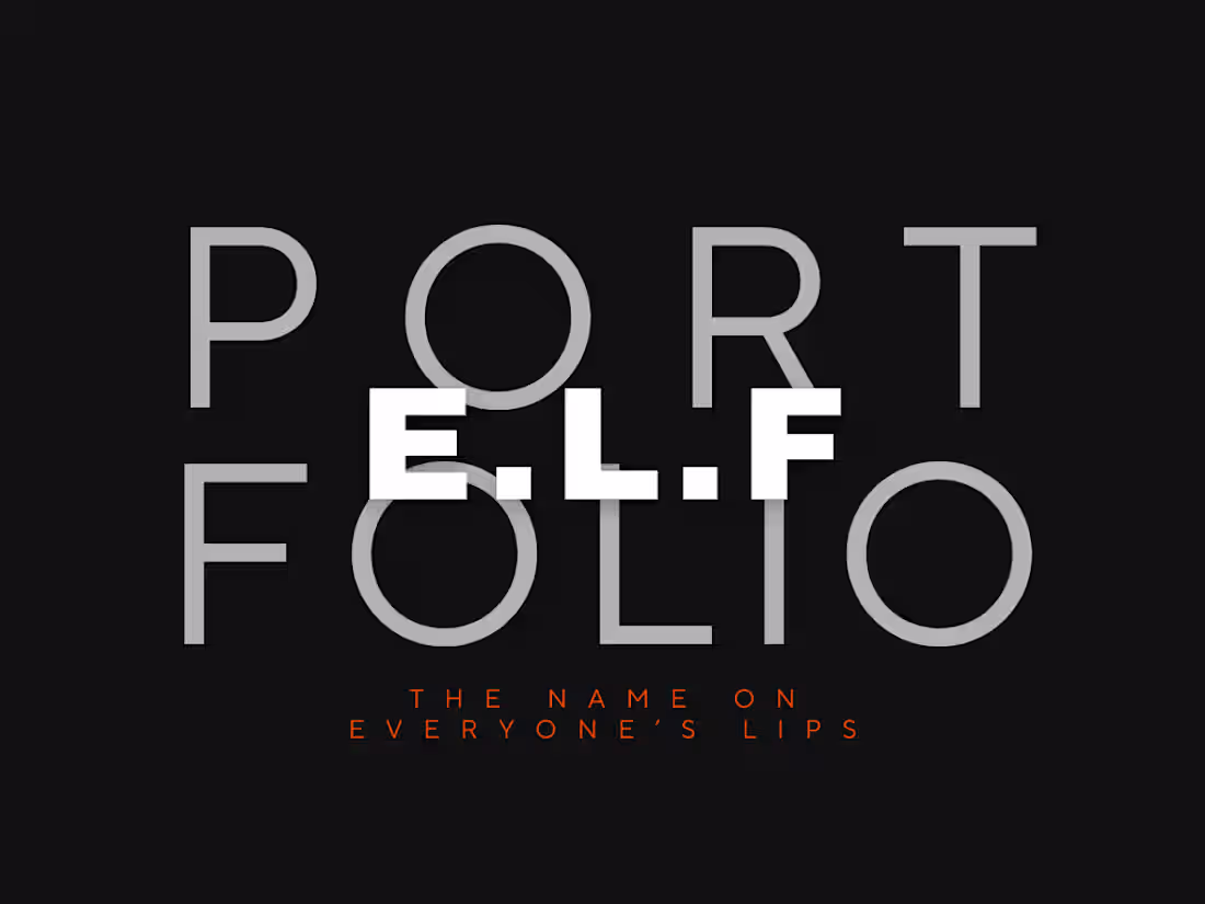 Cover image for e.l.f. - The Name on Everyone's Lips