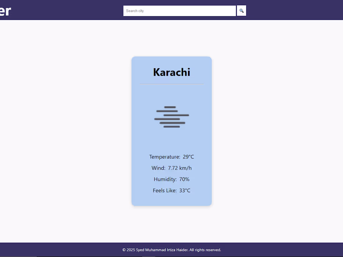 Cover image for GitHub - developerirtiza/weather-app at master
