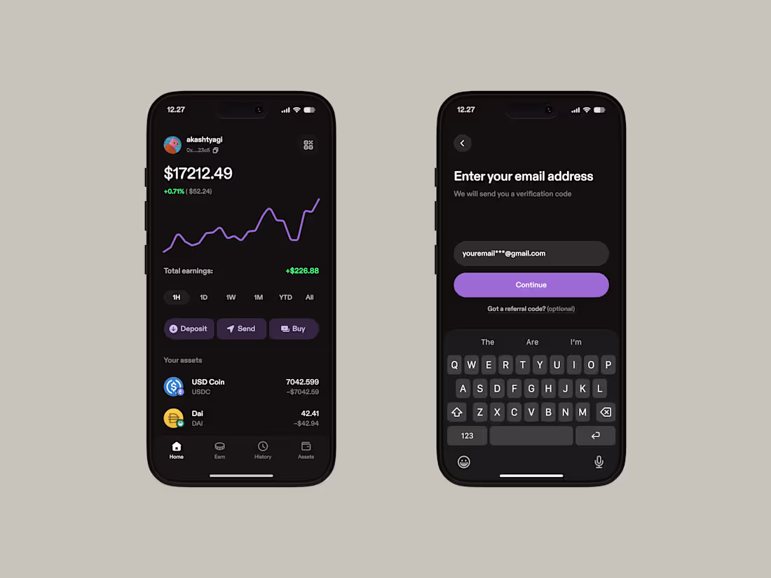 Cover image for Crypto Wallet app design 📱