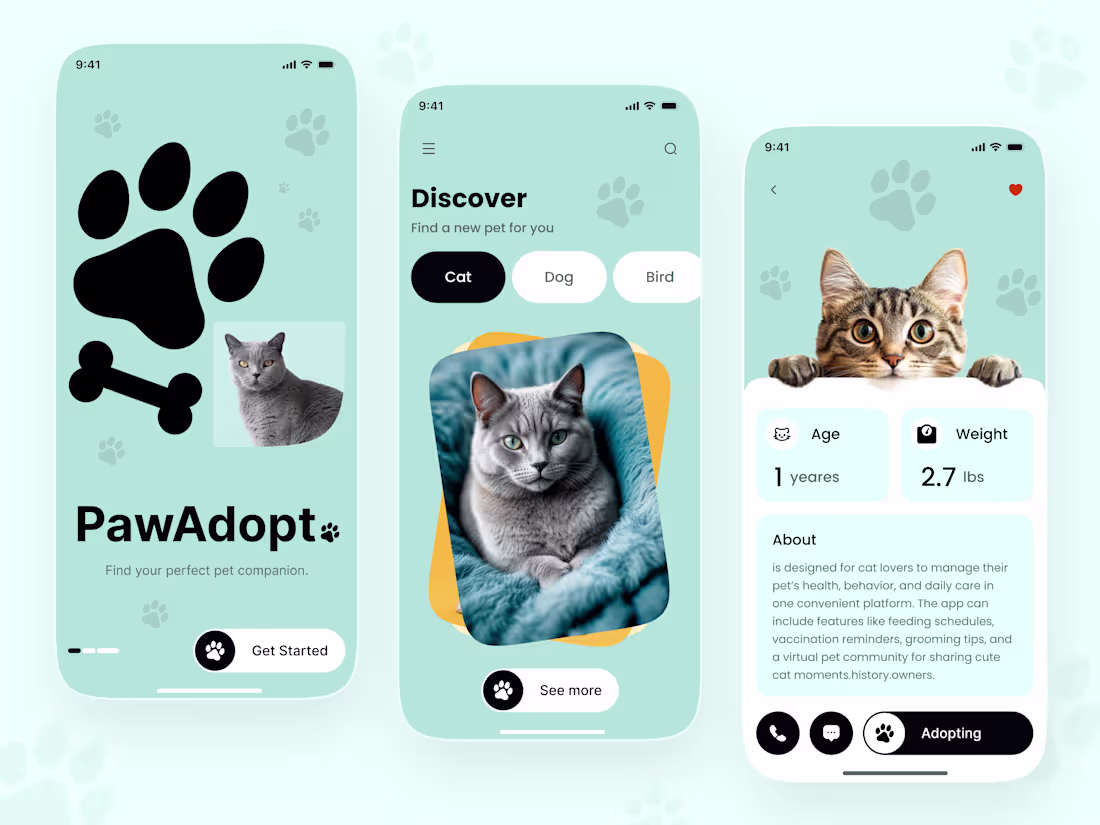 Cover image for Pet Shop Mobile App Design