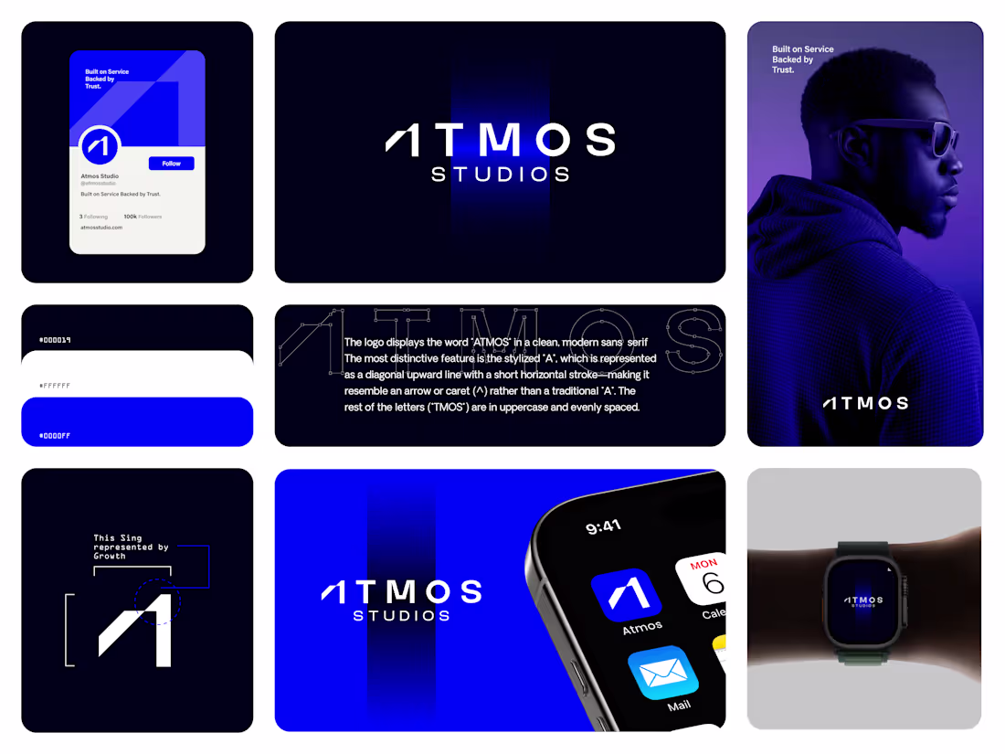 Cover image for ATMOS Studios Brand Identity Design