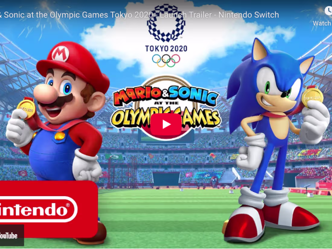 Cover image for Mario & Sonic at the Olympic Games Tokyo 2020 - Launch Trailer …