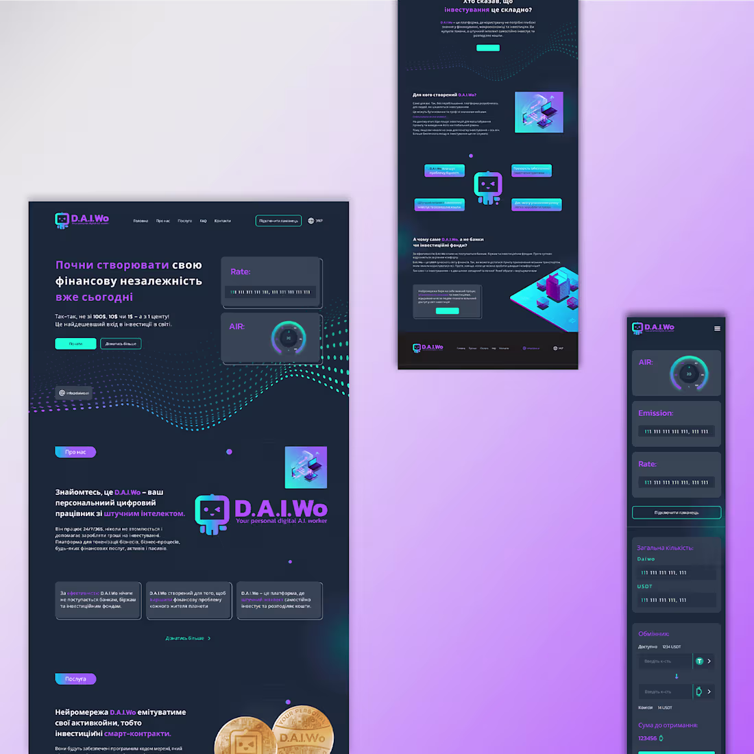 Cover image for Website for DAIWO coin