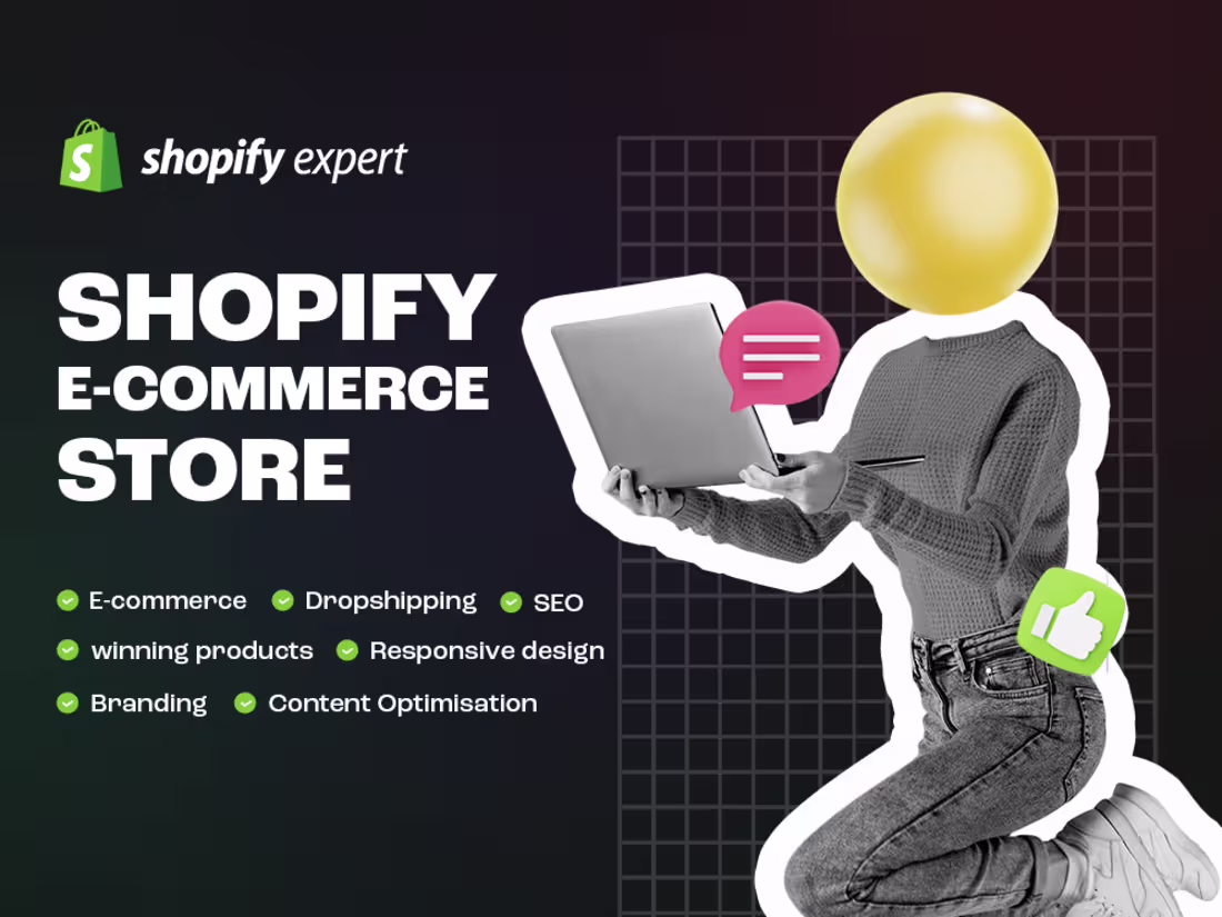 Cover image for Design and develop Shopify e-commerce store
