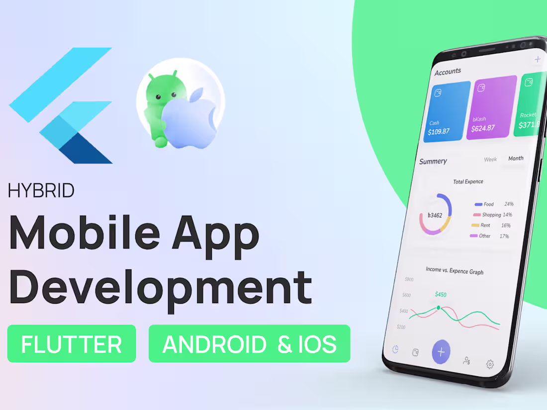 Cover image for Transform Your Ideas into High-Performance Mobile Apps - Flutter