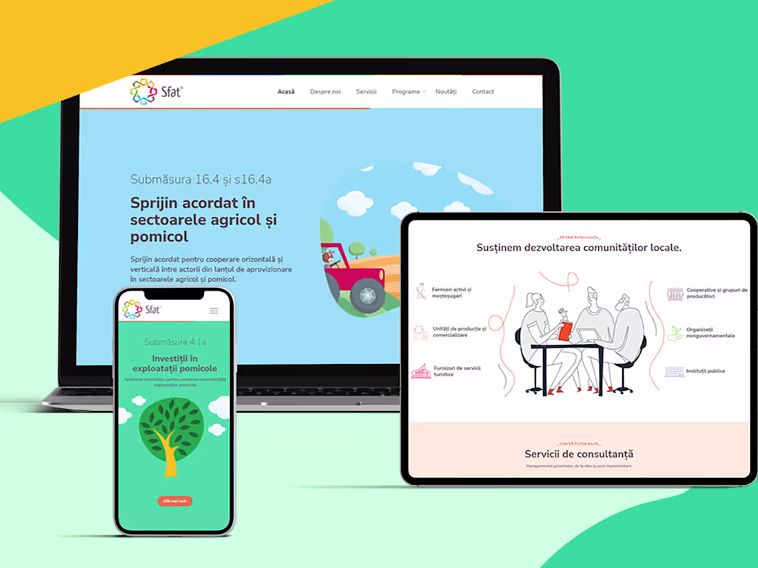 Cover image for Responsive Website for Sfat Consulting