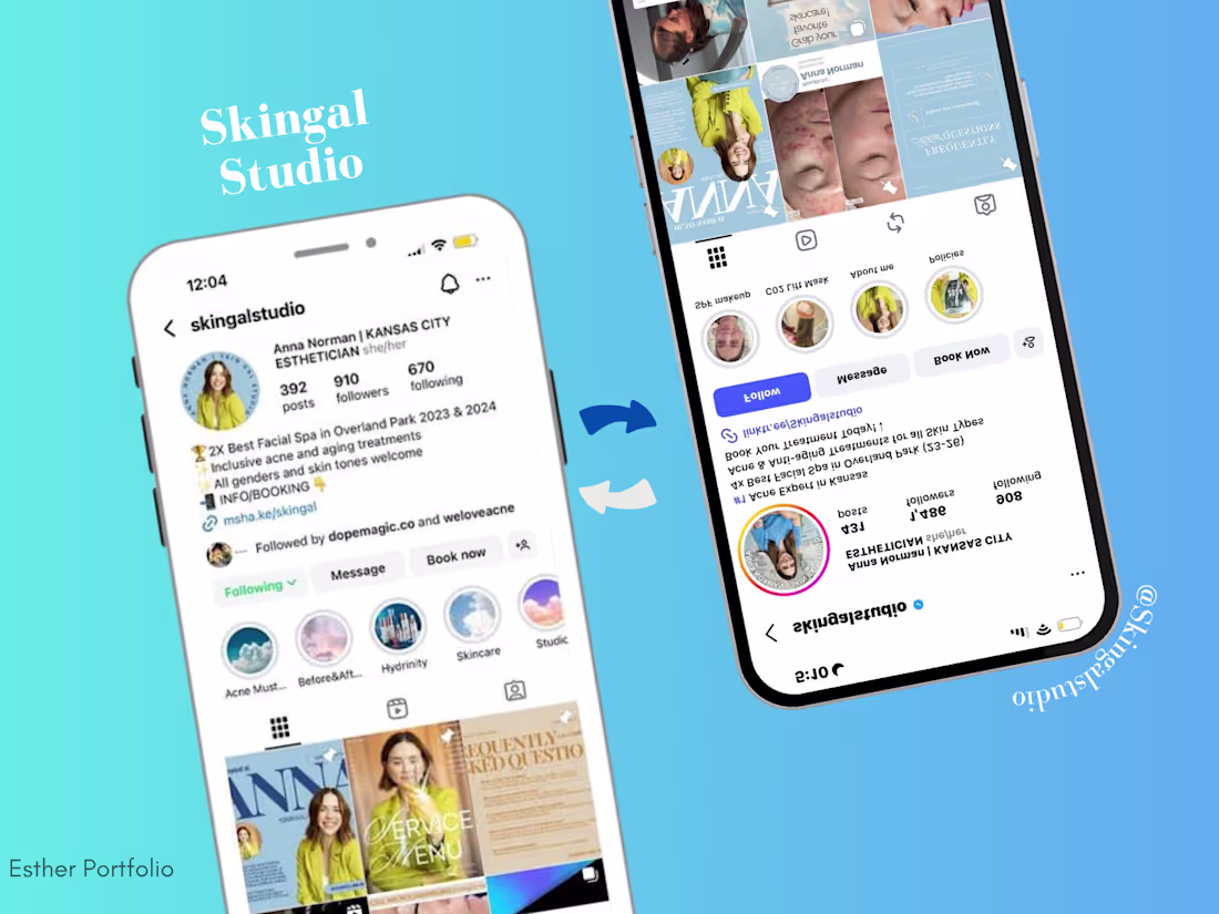Cover image for Social Media Management & Instagram Growth for SKINGAL STUDIO