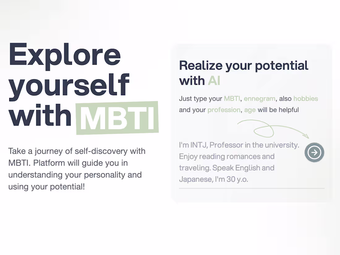 Cover image for Fancy-MBTI web app