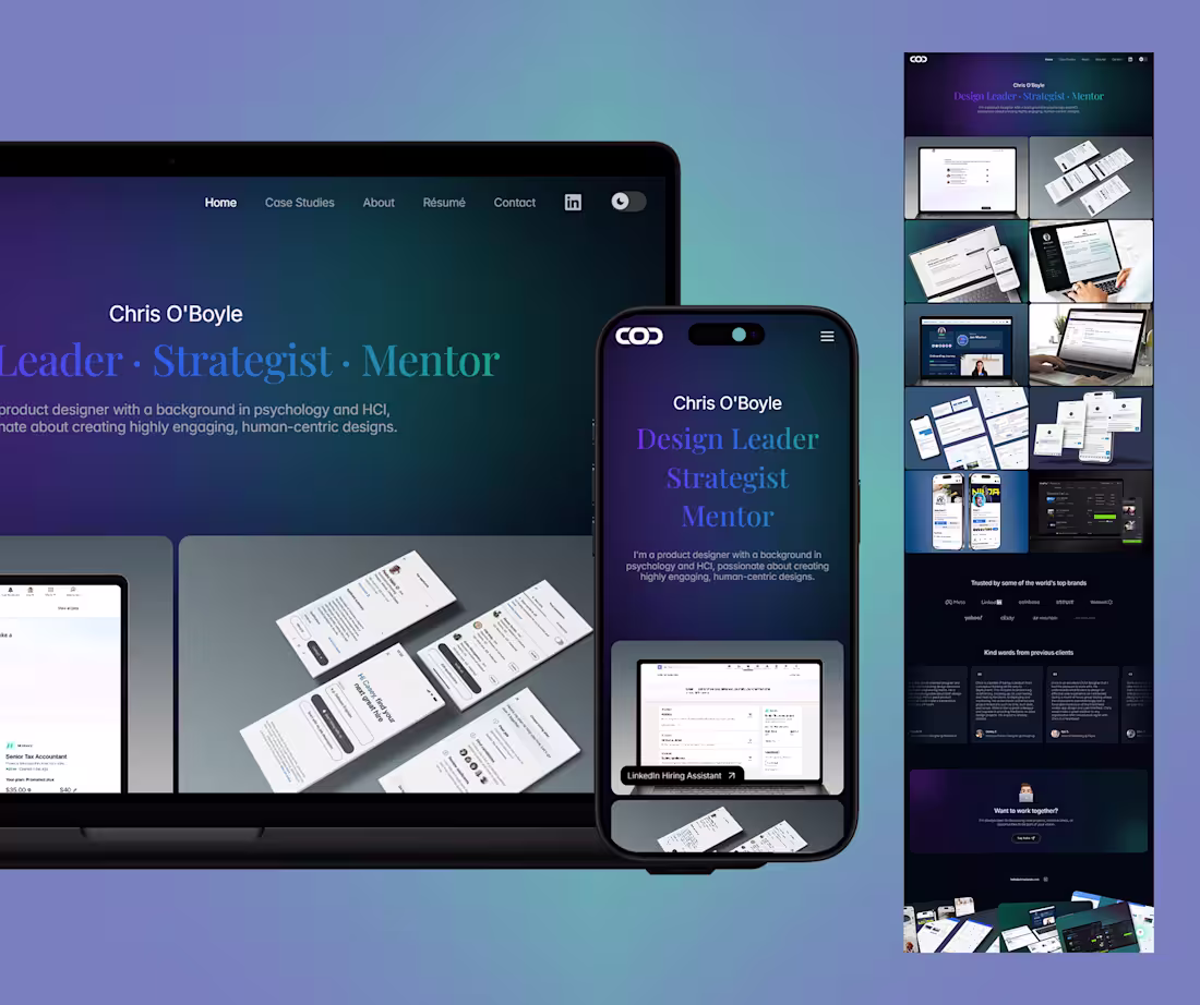 Cover image for A sleek, high-end portfolio built