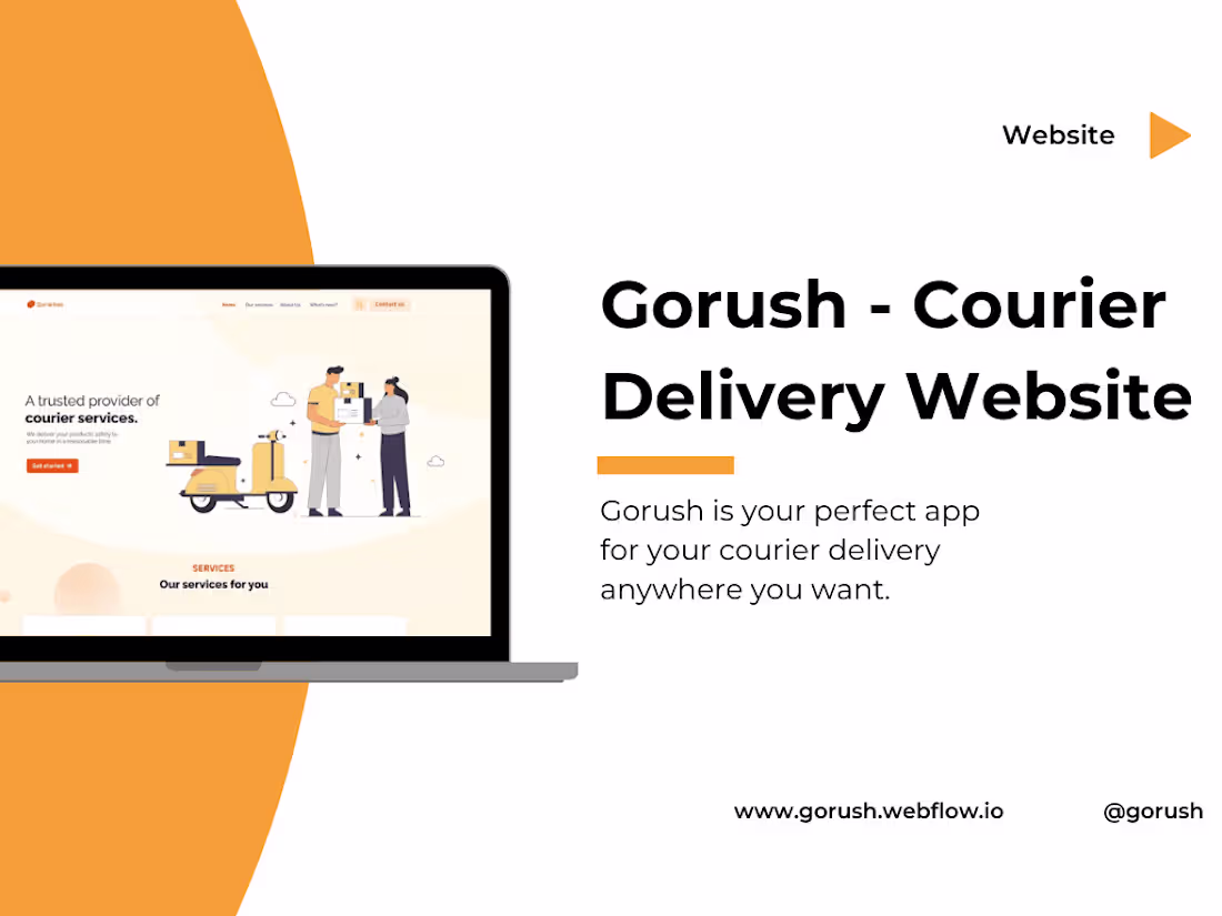 Cover image for Gorush - Courier Delivery Website