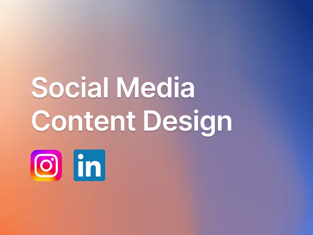 Cover image for Social Media Content Design