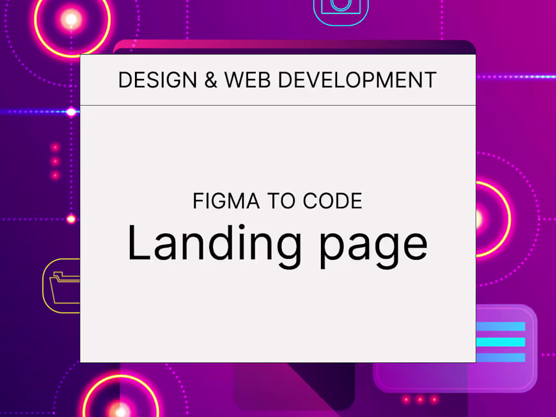 Cover image for Design & Web Development - Landing page
