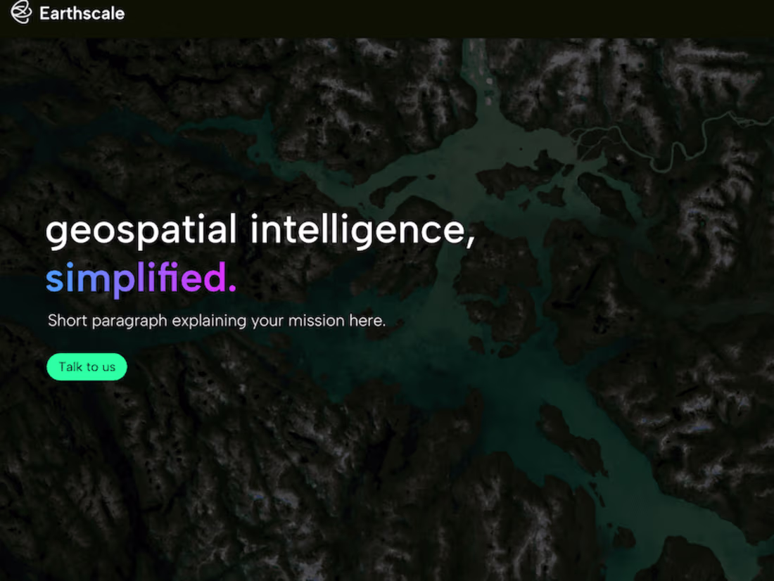 Cover image for Website Redesign for a Geospatial Imaging Startup