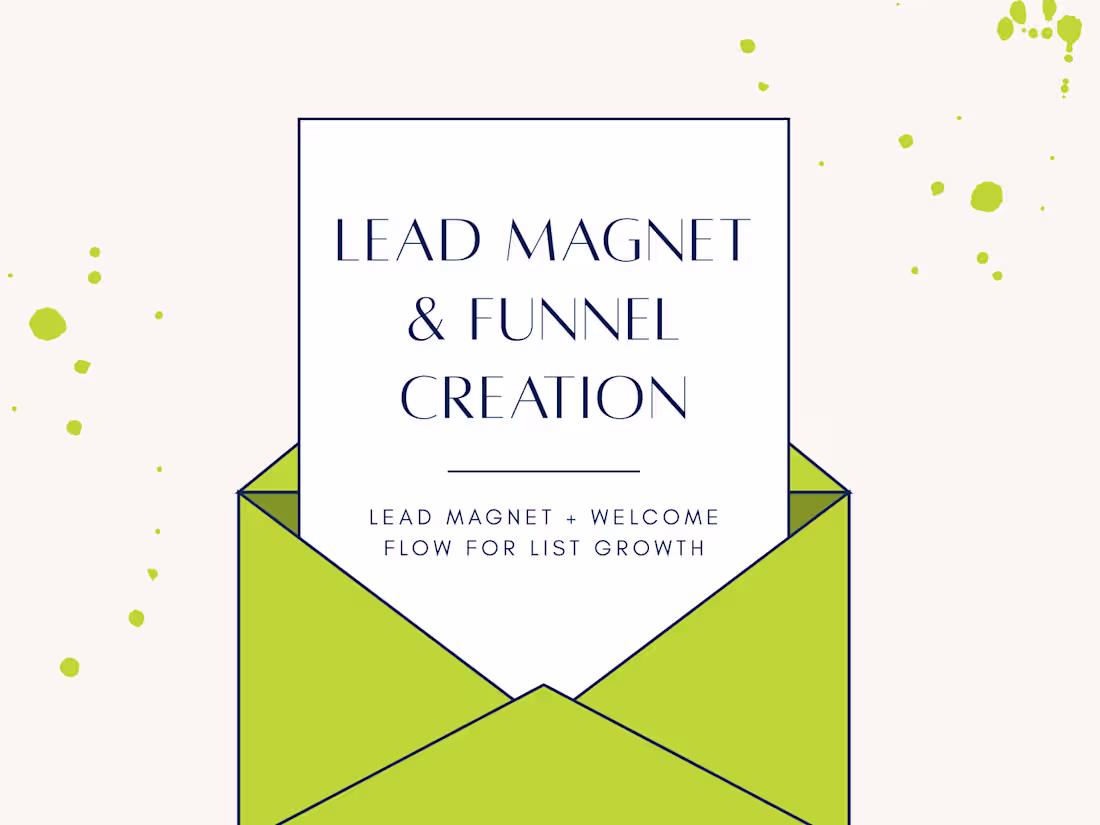 Cover image for Lead Magnet + Welcome Flow for List Growth