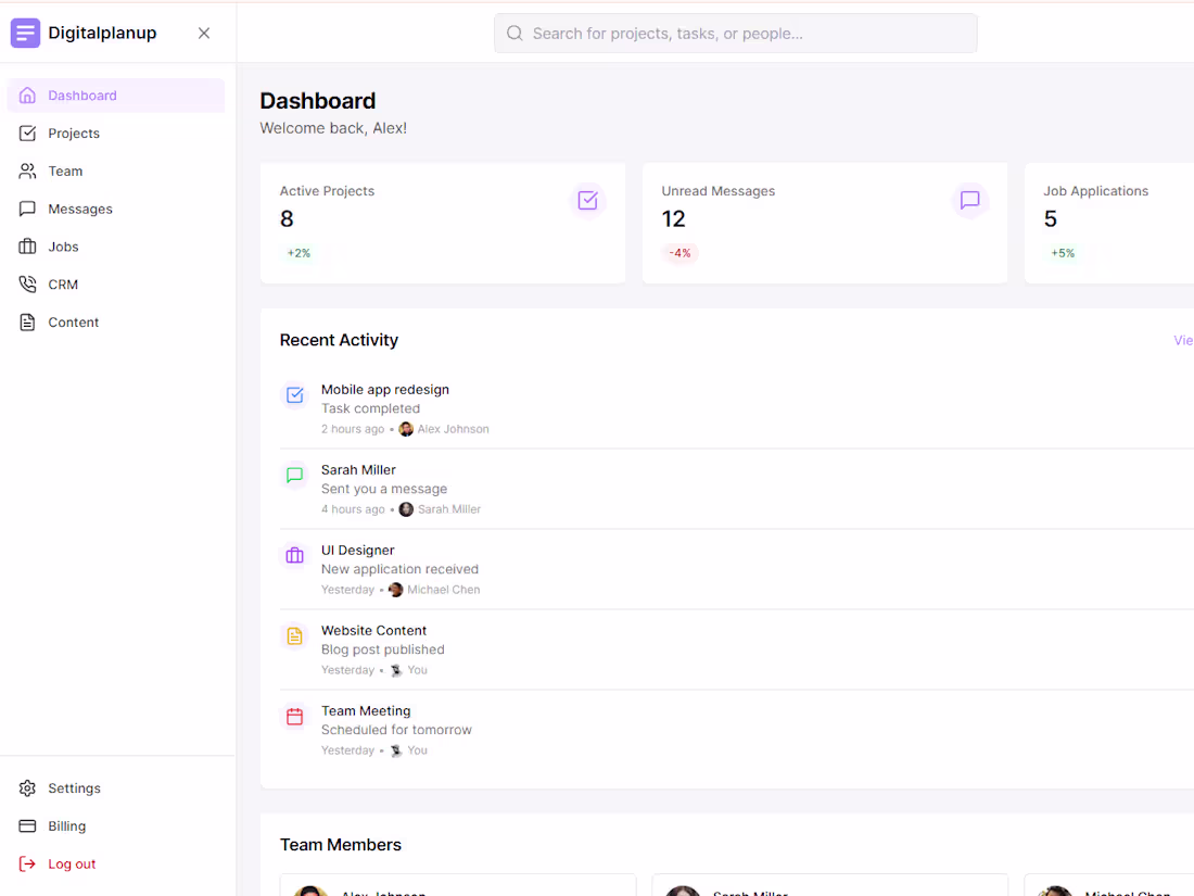 Cover image for Digitalplanup by Artixcore