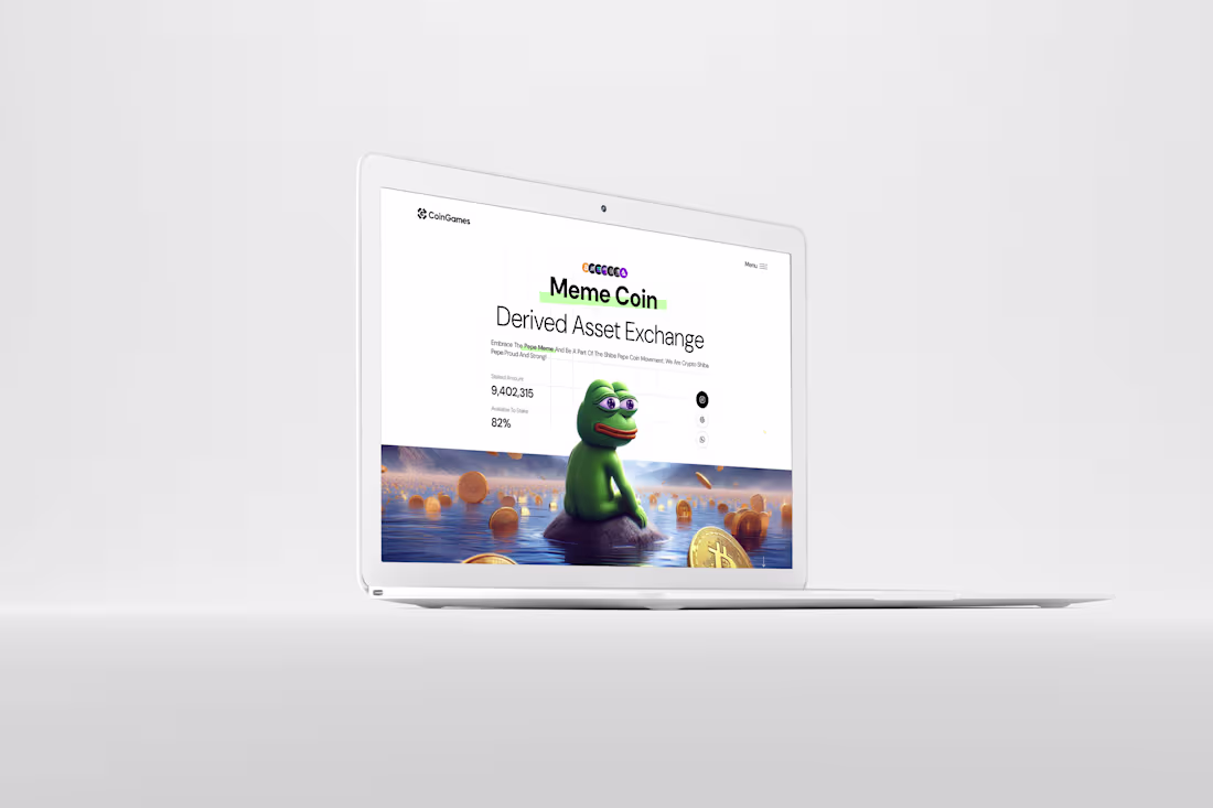 Cover image for UI Design for MEME Coin NFT Landing Page